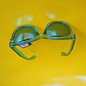 MINKPINK Oversized mirror sunglasses In Pool Blue Turquise/teal